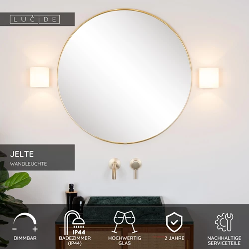 Lucide JELTE - Wandleuchte Badezimmer - 1xG9 - IP44 - Schwarz - USP